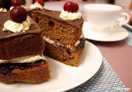 The Food of Love: Chocolate, Amaretto and Cherry Cake