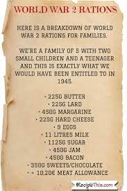 World War 2 Rations Challenge Recipe This World War War Recipe World War Two