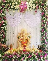 27 Best Trending Ganesh Chaturthi Decoration Ideas For Home 2019 In 2020 Ganpati Decoration At Home Ganesh Chaturthi Decoration Decoration For Ganpati
