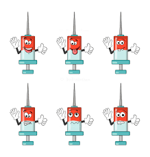 Both pcr tests and rapid antigen tests can be used as proof in your corona passport and for regular testing. Syringe Character Cartoon Icon Set Coronavirus Vaccine Cute Mas Indivstock