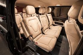 The biggest drawback is that the way toyota packed its hybrid powertrain into the sienna limits overall cargo space; Mercedes Benz V Class Long Minivan Gstaad Limousine Service Airport Transfers Event Shuttles