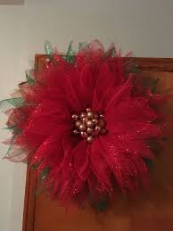 Poinsettia Wreath Christmas Wreaths Diy Holiday Wreaths Christmas Wreaths