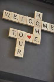 Diy Scrabble Word Art Honey We Re Home Scrabble Words Scrabble Word Art Scrabble Tile Crafts