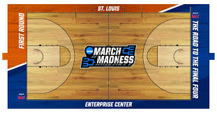 New design elements include the addition of the 2020 nba finals presented by youtube tv logo at center court as well as the iconic walt disney world script written outside opposing lane lines on. March Madness Would Ve Started Today Here S A Look At The Round 1 Court Designs