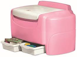 Amazon Com Little Tikes Sort N Store Toy Chest Pink Toys Games