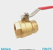 Van bi đồng tay gạt phi 34 DN25 MIHA (inox - ren trong)