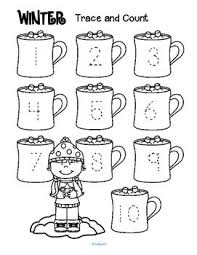 Winter Trace And Count Winter Preschool Winter Kindergarten Winter Theme Preschool