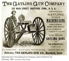 Zombies 900x750 double fire gatling gun by deomonte21 The Mere Presence Of A Gatling Gun Connecticut Explored