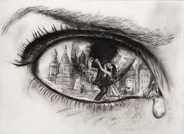 I Think It S Amazing How The Reflection Is Drawn In The Eye Showing The Sadness Compared To The Happiness Pret Meaningful Drawings Eye Drawing Scary Drawings