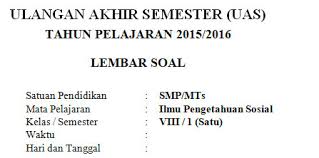 25 apr 2019 soal dan kunci jawab siap ukk uas semester 2 ips kelas 8 i pilihlah huruf a b c atau d sebagai jawaban yang paling benar 1. Soal Uas Kisi Kisi Dan Kunci Jawaban Ips Smp Kelas 8 Semester Ganjil Kurikulum 2006 Mgmp Ips Indramayu