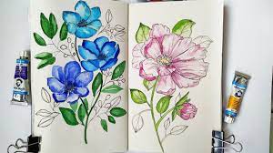 A helpful hint for beautiful flowers. Watercolor Botanical Painting How To Paint Easy Flowers Illustration Flower Illustration Botanical Painting Flower Drawing