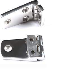 304 stainless steel friction hinge designed to withstand corrosive marine environment conveniently holds doors in open position without requiring gas shocks or hatch springs flush mount design allows hinge to open 95 degrees and creates very minimal protrusion above panel 135mm Stainless Steel Heavy Duty Door Hinge Flush Mount Hinge Boat Parts Canoeing Kayaking Sporting Goods