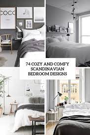 Can you see that long white wardrobe in the living? 74 Cozy And Comfy Scandinavian Bedroom Designs Digsdigs