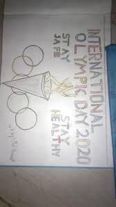 World olympic day উপলক্ষে এই ছবিটি আঁকা হয়েছে। Multi Sports Events World Vidyanjali High School Facebook