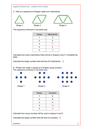 What are the seven shapes in a tangram? Maths Algebra Ks2 Ks3 Ks4 Revision Sequences From Patterns And Shapes Algebra Math Patterns Math