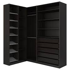 Pax wardrobe frame (40214565) quantity: Pax Corner Wardrobe Black Brown Ikea
