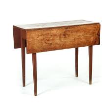 New England Country Hepplewhite Drop Leaf Table First Half 19th Century Birch And Maple Figured Top And Leaves Orig Drop Leaf Table Country Furniture Table