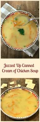 A quick and easy home made chicken noodle soup that is pure comfort food and lick your bowl clean good! Jazzed Up Canned Cream Of Chicken Soup Pams Daily Dish