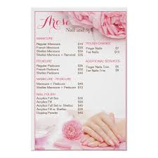 Beauty Nail Salon Price List Poster Zazzle Com In 2020 Beauty Nail Salon Nail Salon Prices Salon Price List