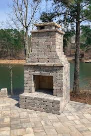 They are used for trimming the top of the chimney, and creating a mantle. Diy Outdoor Fireplace Kit Fremont Makes Hardscaping Cheap And Easy
