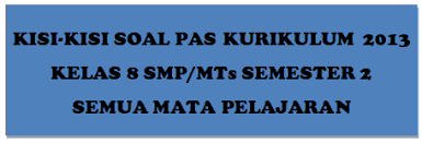 Check spelling or type a new query. Kisi Kisi Pas Jenjang Smp Mts Kelas 8 Semester 2 Mayfile