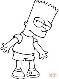 Aug 25 2015 is your child crazy fan of the characters in the simpsons cartoon show. Bart Simpson Coloring Page Free Printable Coloring Pages Coloring Home