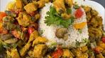 Rice with chicken fillet and vegetables - YouTube