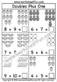 In this doubles plus 1 worksheet, students write a doubles plus 1 addition equation for a bakers' dozen, then complete a table, writing the doubles plus 1 equations. Addition Doubles Plus One Free Printable Worksheets Worksheetfun
