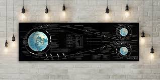 Nasas The Apollo Lunar Landing Chart Space Exploration Wall Map Aeronautical Print Astronaut Wall Decor Fine Art Gift