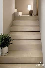Stair Steps With Stone Look Porcelain Stoneware Tiles Stairs Tiles Design Stairs Design Modern Home Stairs Design