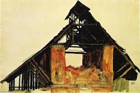 Egon Schiele Casa Vieja Del Ladrillo En Carintia Arte Pintura Y Escultura Pinturas