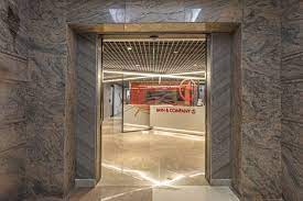 Bain Tak Centre Office Gurgaon Office Snapshots Office Bain Cement Floor