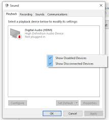On windows 7, you can open the control panel, click hardware and sound, and click device. Can T See The Speaker Icon Under Play Back Devices In Windows 10 Microsoft Community