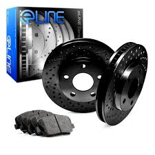 Jerome g from northridge, ca says order friday morning. For 2000 2006 Toyota Tundra Front Eline Black Drilled Brake Rotors Ceramic Pads Walmart Com Walmart Com