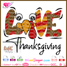 Download Lllá…love Turkey Thanksgiving Svg Cricut Cameo Christmas