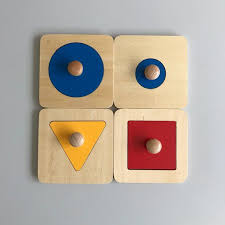 Steps to introduce the child to puzzles. Single Shape Puzzles Montessori Materials Geometric Puzzle Etsy Shape Puzzles Montessori Materials Montessori Ideas