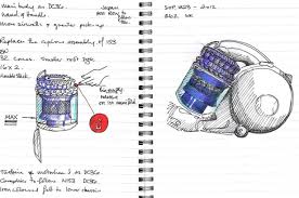Most Ideas Begin Life In An Engineer S Sketchbook This One Belongs To James Dyson Invention And Innovation Sketch Book Sketch Design