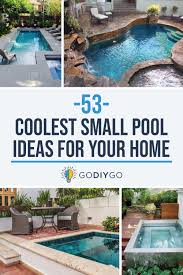 Any pool under 10×20 square feet in size are generally considered to be on the smaller side. 53 Coolest Small Pool Ideas For Your Home Godiygo Com