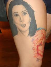 Mia wallace portrait tattoo on the right inner arm. Cher Tattoo Dark Hair A Photo On Flickriver