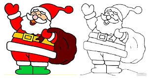 Papa Noel Para Colorear