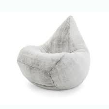 Grey fluffy bean bag chair. Xlarge Grey Faux Fur Beanbag Bean Bag Cover Soft Fluffy Grey 300l Capacity Ebay