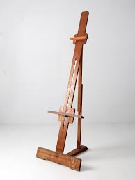Vintage Floor Easel In 2020 Floor Easel Vintage Floor Wooden Easel
