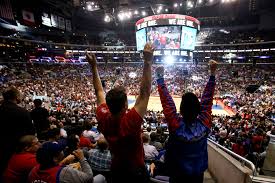 A group of residents in inglewood, california, where the new arena is proposed, filed a lawsuit against the city saying it violated state law by signing an exclusive negotiating agreement to develop public land. Donald Sterling Los Angeles Rallies Behind Clippers After Owner S Ban Time
