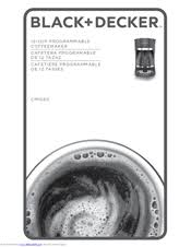 Black Decker Mill Brew Cm5000 Black Decker Cm1060 Manuals Manualslib