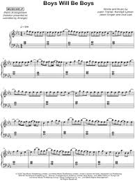 The only 15 examples of boys will be boys that are acceptable. Musichelp Boys Will Be Boys Sheet Music Piano Solo In Eb Major Download Print Sku Mn0209779