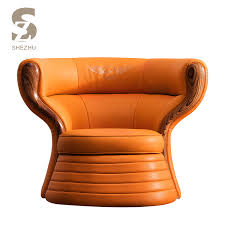 Maybe you would like to learn more about one of these? New Arrival Home Wood Orange Leather Sofa Chair Round Rest Single Genuine Leather Sofa Chair For Living Room Buy Home Chair Leather Single Leather Orange Chair Frame Wood Wood Frame Round Back Leather