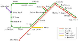 Baku Metro Map Metro Map Baku Metro