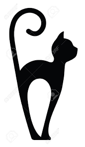 symbolic silhouette of a cat isolated on white stock vector 56152212 shablony zhivotnyh koshachij dizajn vektornye illyustracii