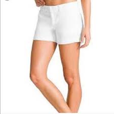 Athleta White Corduroy Shorts