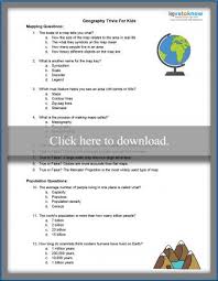 Challenge them to a trivia party! Printable Geography Trivia For Kids Lovetoknow